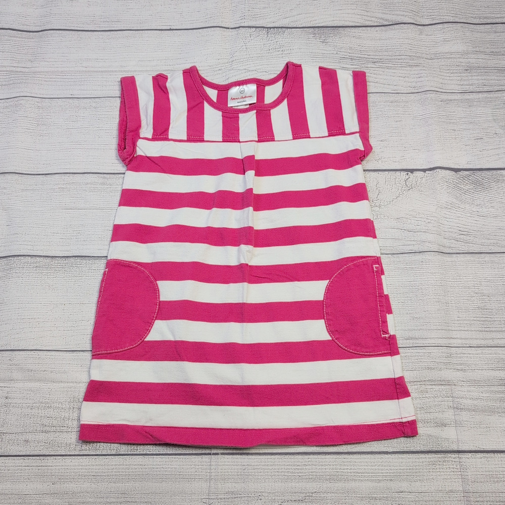 4 Hanna Andersson Pink Stripe Tunic Dress
